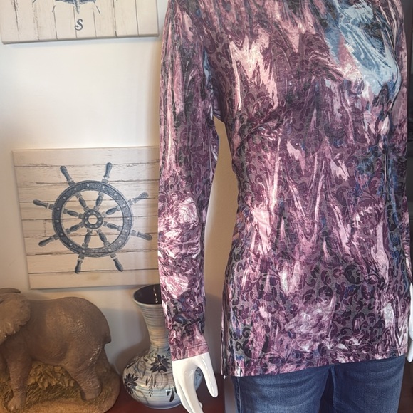 NWT northern reflections size small Elegant Multicolor Long Sleeve Top - Picture 2 of 4